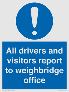 All drivers and visitors report to weighbridge office